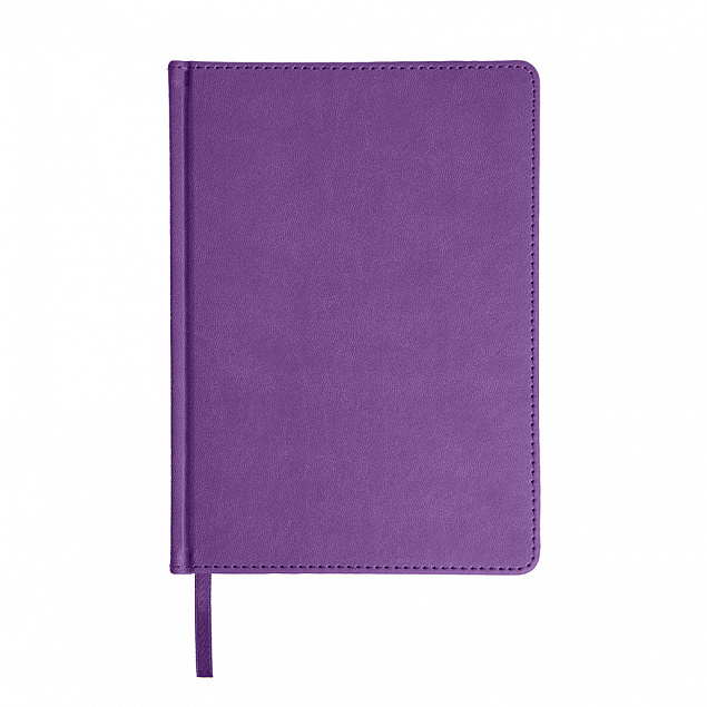 Ежедневник недатированный Bliss, А5,  фиолетовый, белый блок, без обреза с логотипом в Астрахани заказать по выгодной цене в кибермаркете AvroraStore