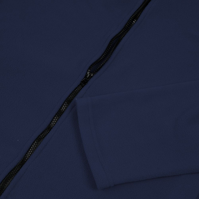 Куртка флисовая унисекс Manakin, темно-синяя с логотипом в Астрахани заказать по выгодной цене в кибермаркете AvroraStore