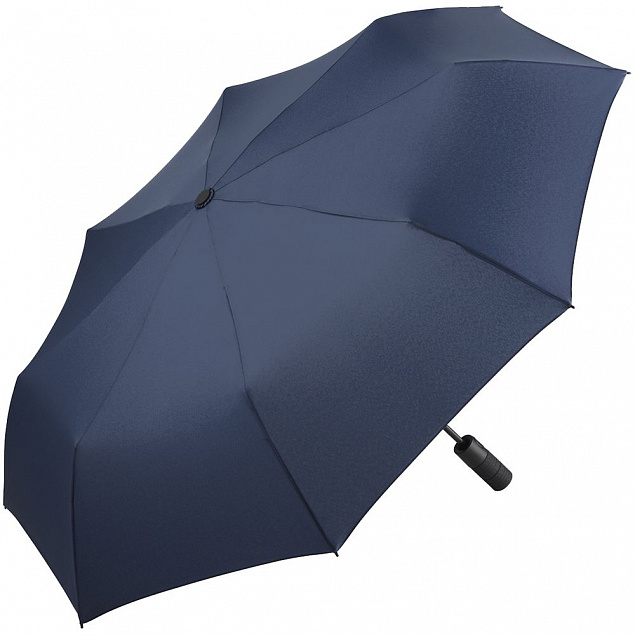 Зонт складной Profile, темно-синий с логотипом в Астрахани заказать по выгодной цене в кибермаркете AvroraStore