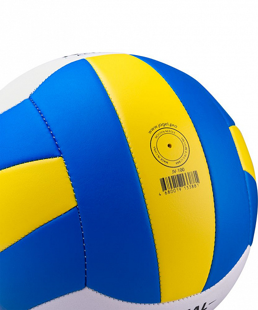 Волейбольный мяч Active, голубой с желтым с логотипом в Астрахани заказать по выгодной цене в кибермаркете AvroraStore