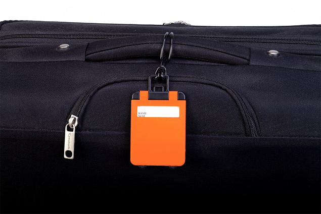 Бирка для багажа Trolley, оранжевая с логотипом в Астрахани заказать по выгодной цене в кибермаркете AvroraStore