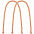 Ручки Corda для пакета M, оранжевый неон с логотипом в Астрахани заказать по выгодной цене в кибермаркете AvroraStore