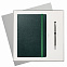 Подарочный набор Portland Btobook, зеленый (ежедневник, ручка) с логотипом в Астрахани заказать по выгодной цене в кибермаркете AvroraStore