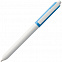 Ручка шариковая Hint Special, белая с голубым с логотипом в Астрахани заказать по выгодной цене в кибермаркете AvroraStore