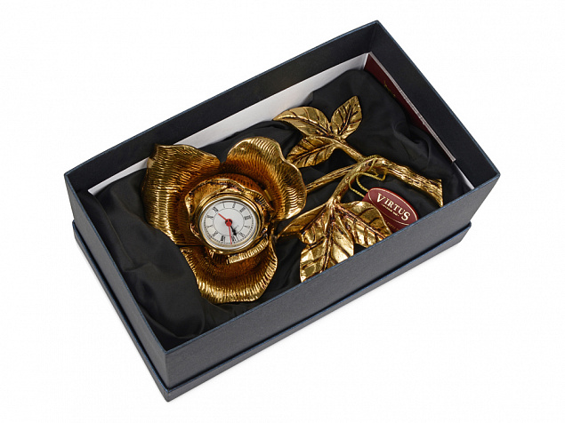 Часы настольные «Роза» с логотипом в Астрахани заказать по выгодной цене в кибермаркете AvroraStore