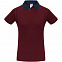 Рубашка поло мужская DNM Forward бордовый/синий джинс с логотипом в Астрахани заказать по выгодной цене в кибермаркете AvroraStore