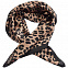 Платок Leopardo Silk, коричневый с логотипом в Астрахани заказать по выгодной цене в кибермаркете AvroraStore
