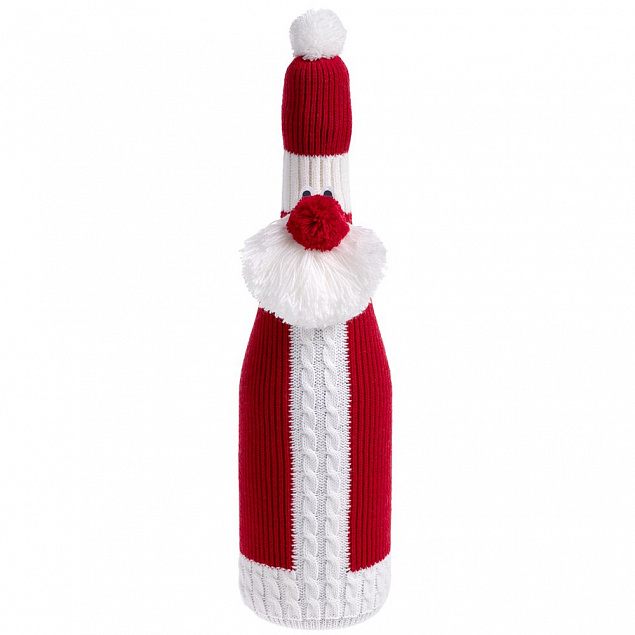 Чехол для бутылки «Дед Мороз» с логотипом в Астрахани заказать по выгодной цене в кибермаркете AvroraStore