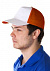 Бейсболка Unit Pro, белая с оранжевым с логотипом в Астрахани заказать по выгодной цене в кибермаркете AvroraStore
