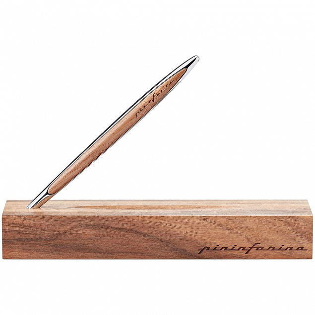 Шариковая ручка Cambiano Shiny Chrome Walnut с логотипом в Астрахани заказать по выгодной цене в кибермаркете AvroraStore