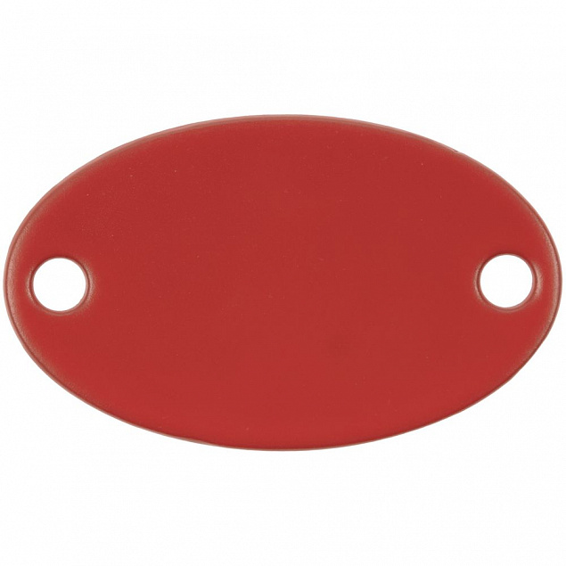 Шильдик металлический Alfa Oval, красный с логотипом в Астрахани заказать по выгодной цене в кибермаркете AvroraStore