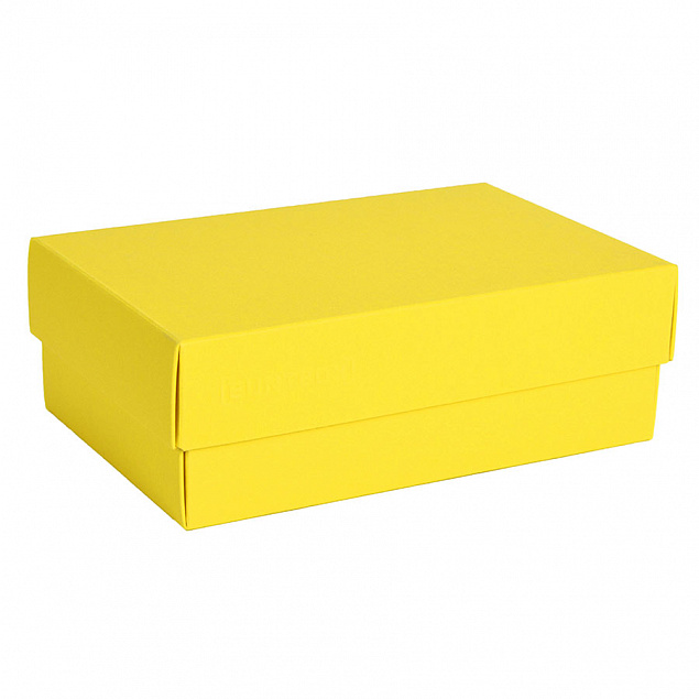 Коробка картонная, "COLOR" 11,5*6*17 см; желтый с логотипом в Астрахани заказать по выгодной цене в кибермаркете AvroraStore