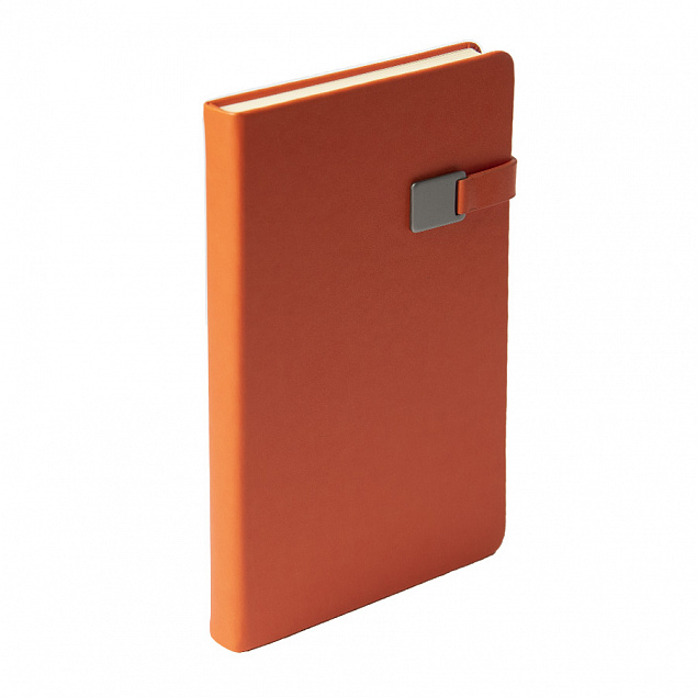 Ежедневник недатированный Spirit , А5, оранжевый, кремовый блок с логотипом в Астрахани заказать по выгодной цене в кибермаркете AvroraStore