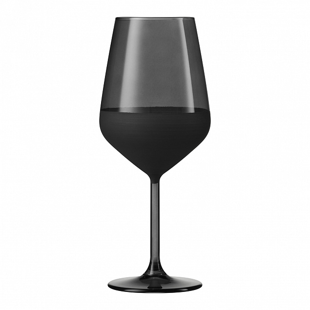 Бокал для вина, Black Edition, 490 ml, черный с логотипом в Астрахани заказать по выгодной цене в кибермаркете AvroraStore