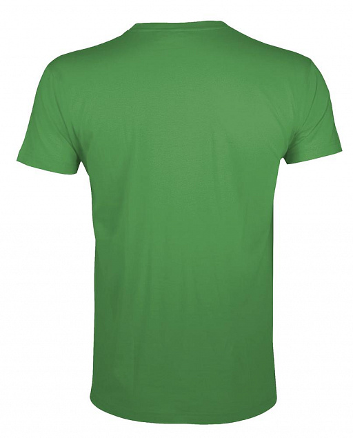 Футболка мужская приталенная REGENT FIT 150, ярко-зеленая с логотипом в Астрахани заказать по выгодной цене в кибермаркете AvroraStore