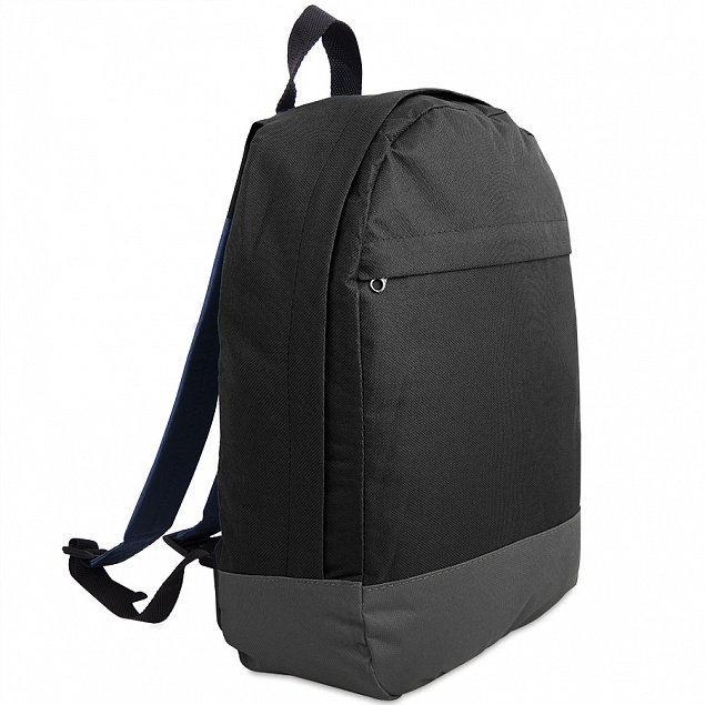Рюкзак "URBAN",  черный/серый, 39х27х10 cм, полиэстер 600D с логотипом в Астрахани заказать по выгодной цене в кибермаркете AvroraStore