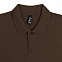 Рубашка поло мужская SUMMER 170, темно-коричневая (шоколад) с логотипом в Астрахани заказать по выгодной цене в кибермаркете AvroraStore