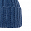 Шапка Norfold, синий меланж (джинс) с логотипом в Астрахани заказать по выгодной цене в кибермаркете AvroraStore