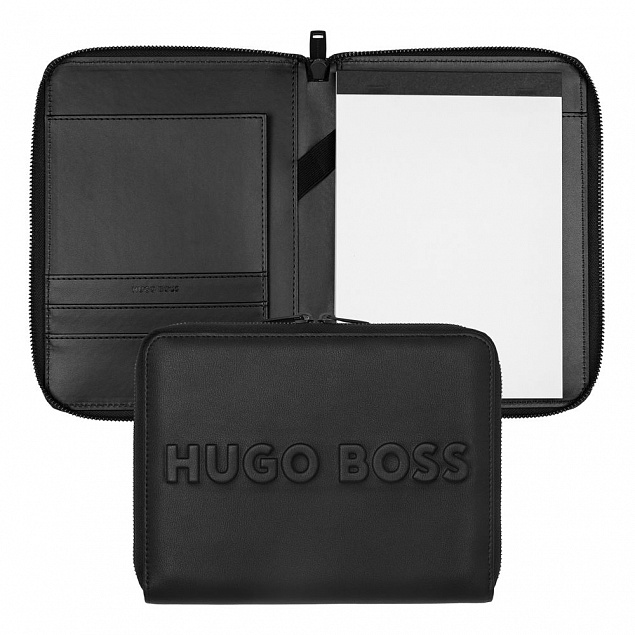 Папка Label Black Hugo Boss, формат A5 с логотипом в Астрахани заказать по выгодной цене в кибермаркете AvroraStore