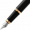 Ручка перьевая Parker IM Black GT с логотипом в Астрахани заказать по выгодной цене в кибермаркете AvroraStore