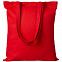 Холщовая сумка Countryside, красная с логотипом в Астрахани заказать по выгодной цене в кибермаркете AvroraStore