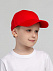 Бейсболка детская Capture Kids, красная с логотипом в Астрахани заказать по выгодной цене в кибермаркете AvroraStore