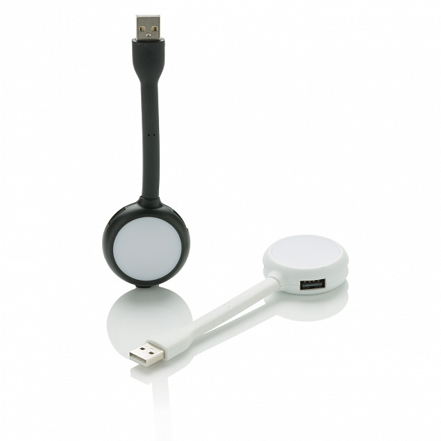 USB-хаб с лампой с логотипом в Астрахани заказать по выгодной цене в кибермаркете AvroraStore