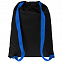 Рюкзак Nock, черный с синей стропой с логотипом в Астрахани заказать по выгодной цене в кибермаркете AvroraStore
