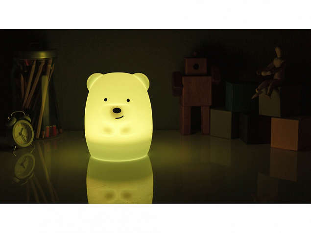 Ночник LED Bear с логотипом в Астрахани заказать по выгодной цене в кибермаркете AvroraStore