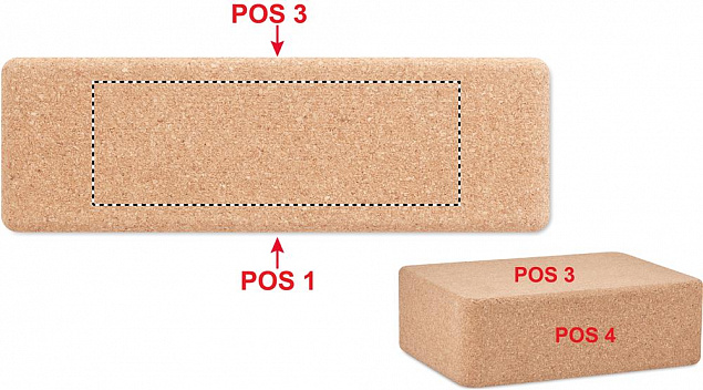 Кирпич для йоги из пробки с логотипом в Астрахани заказать по выгодной цене в кибермаркете AvroraStore