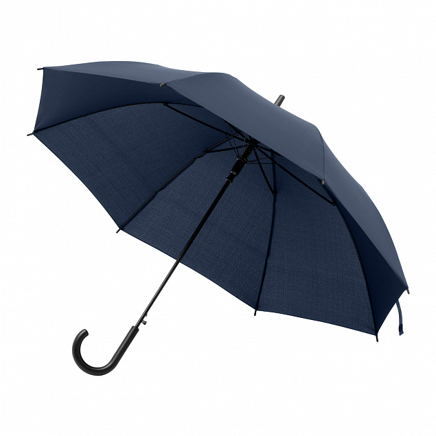 Зонт-трость, Bergwind, синий с логотипом в Астрахани заказать по выгодной цене в кибермаркете AvroraStore