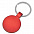 Брелок  "Круг", красный, 3,7х3,7х0,1 см, металл с логотипом в Астрахани заказать по выгодной цене в кибермаркете AvroraStore