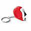Рулетка- брелок 1 м TRESNA, Красный с логотипом в Астрахани заказать по выгодной цене в кибермаркете AvroraStore