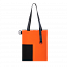 Шоппер Superbag Color (оранжевый с чёрным) с логотипом в Астрахани заказать по выгодной цене в кибермаркете AvroraStore