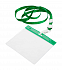 Чехол для бейджа с ланьярдом,зеленый с логотипом в Астрахани заказать по выгодной цене в кибермаркете AvroraStore