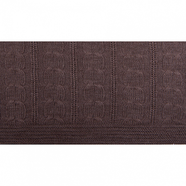 Плед VELVILJE MAXI, коричневый, шерсть 30%, акрил 70%, 180*200 см с логотипом в Астрахани заказать по выгодной цене в кибермаркете AvroraStore