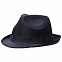 Шляпа Gentleman, черная с черной лентой с логотипом в Астрахани заказать по выгодной цене в кибермаркете AvroraStore