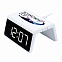 Настольные часы с подсветкой и беспроводной зарядкой 15W Flame, белый Возможно все с логотипом в Астрахани заказать по выгодной цене в кибермаркете AvroraStore