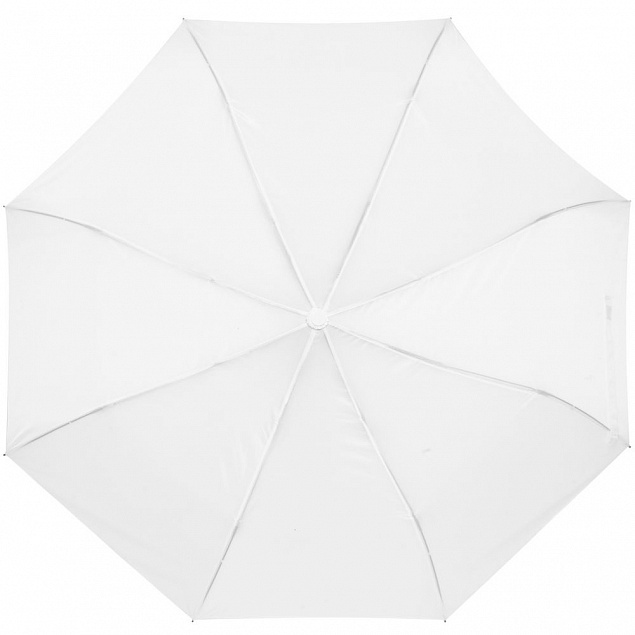 Складной зонт Tomas, белый с логотипом в Астрахани заказать по выгодной цене в кибермаркете AvroraStore