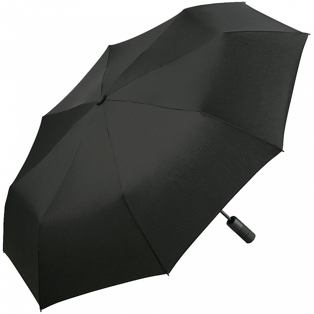 Зонт складной Profile, черный с логотипом в Астрахани заказать по выгодной цене в кибермаркете AvroraStore