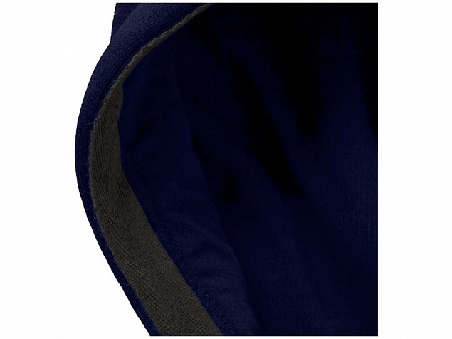 Толстовка Arora мужская с капюшоном, темно-синий с логотипом в Астрахани заказать по выгодной цене в кибермаркете AvroraStore