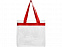 Сумка Hampton, прозрачный/красный с логотипом в Астрахани заказать по выгодной цене в кибермаркете AvroraStore