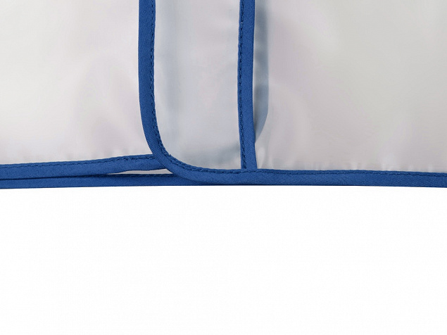 Дождевик Providence, прозрачный/синий с чехлом с логотипом в Астрахани заказать по выгодной цене в кибермаркете AvroraStore