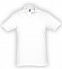 Рубашка поло мужская SPIRIT 240, белая с логотипом в Астрахани заказать по выгодной цене в кибермаркете AvroraStore