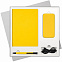 Подарочный набор Sky, желтый (ежедневник, ручка, аккумулятор) с логотипом в Астрахани заказать по выгодной цене в кибермаркете AvroraStore