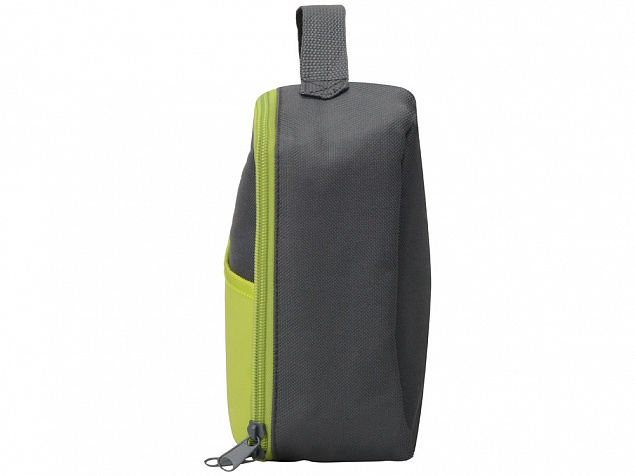 Изотермическая сумка-холодильник Breeze для ланч-бокса, серый/зел яблоко с логотипом в Астрахани заказать по выгодной цене в кибермаркете AvroraStore