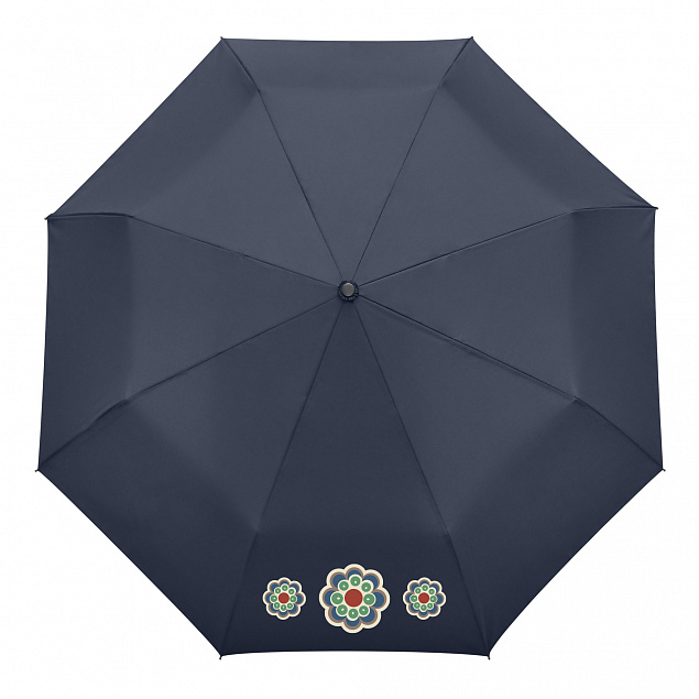 Зонт складной  Nord, синий с логотипом в Астрахани заказать по выгодной цене в кибермаркете AvroraStore