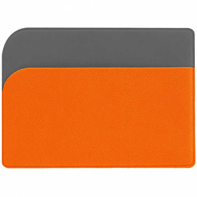 Чехол для карточек Dual, оранжевый с логотипом в Астрахани заказать по выгодной цене в кибермаркете AvroraStore