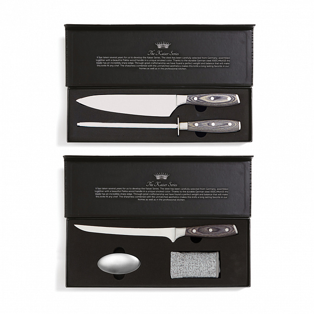 Набор VINGA Kaiser из точилки и кухонного ножа с логотипом в Астрахани заказать по выгодной цене в кибермаркете AvroraStore