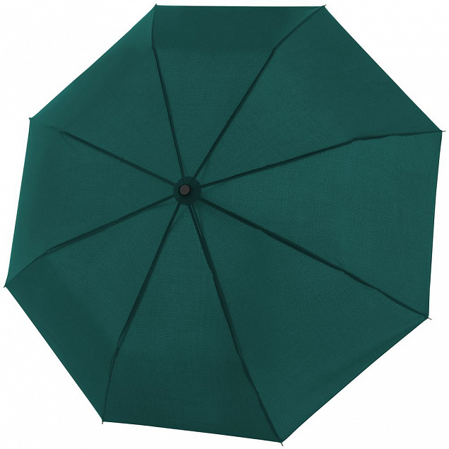 Складной зонт Fiber Magic Superstrong, зеленый с логотипом в Астрахани заказать по выгодной цене в кибермаркете AvroraStore